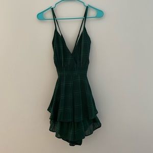 Green Plaid ROMPER